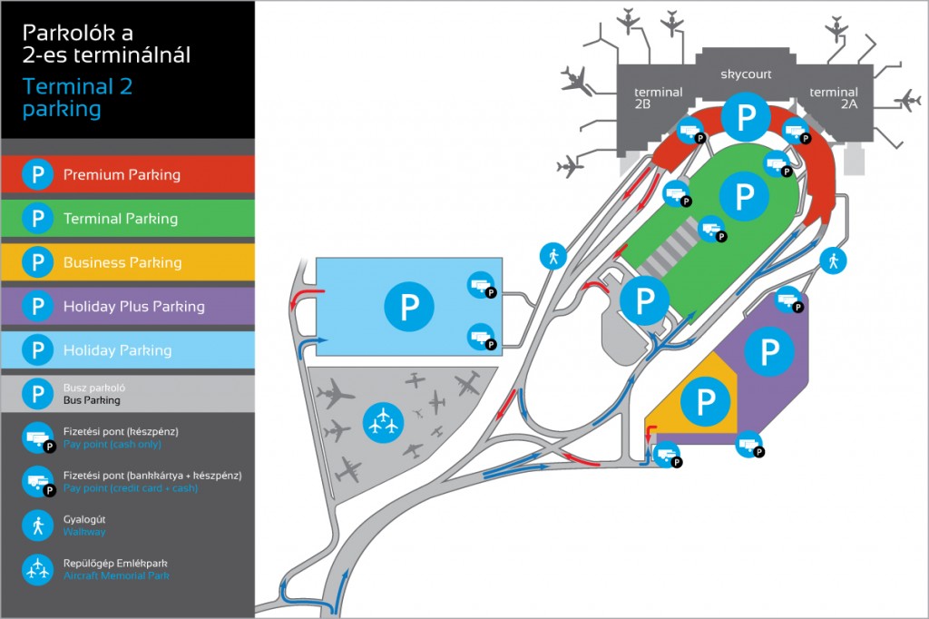 Parkolótérkép - terminál 2